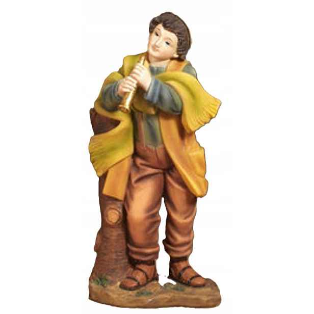 Figurka do Betléma „Mladý hudebník s flétnou“ pro figurky o výšce 19 Cm