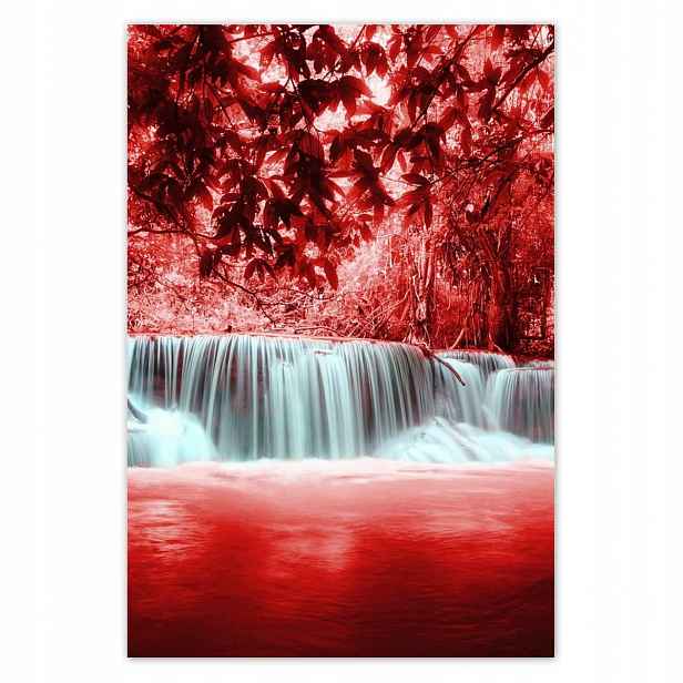 Plakáty 135x200 Červený vodopád Kaskáda