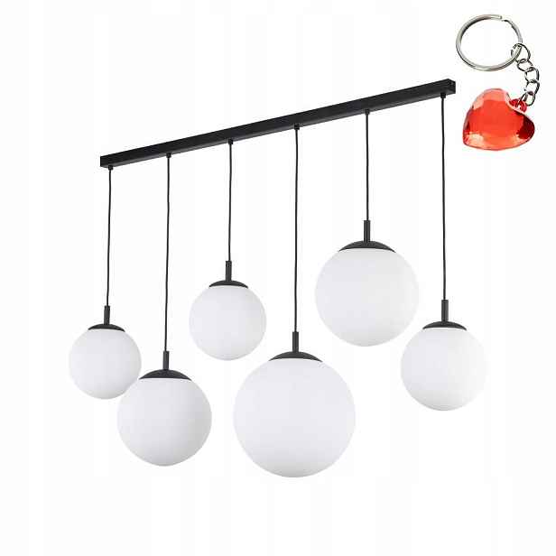Závěsná Stropní Svítidlo Esme White 6 zdrojů E27 130 cm Regulace Tk Lighting
