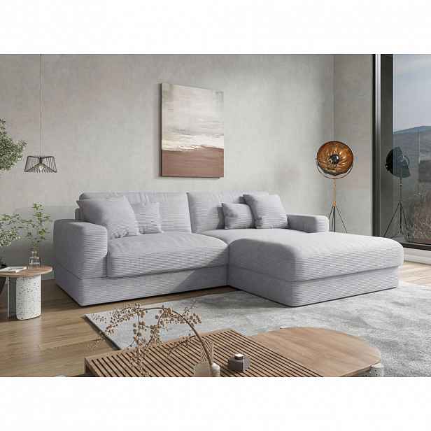 Sit & More ROHOVÁ SEDAČKA, textil, barvy stříbra