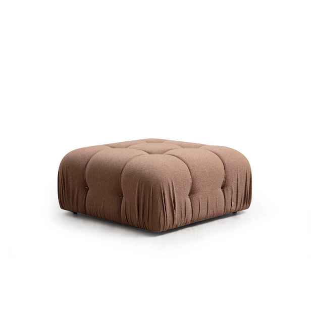Hanah Home Taburet Bubble 95 cm bouclé hnědý