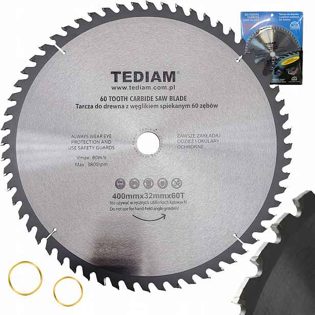 Kotouč na dřevo 400x32 60Z Kotoučová pila Tediam krajzegi 30 25.4