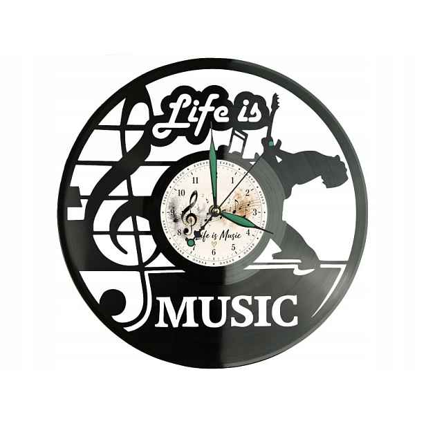 Life is Music Dárek pro milovníka Originální Nástěnná Dekorace z desky