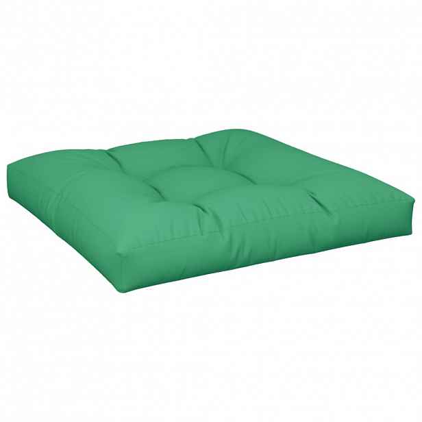 vidaXL Poduška na palety zelená 70 x 70 x 12 cm textil