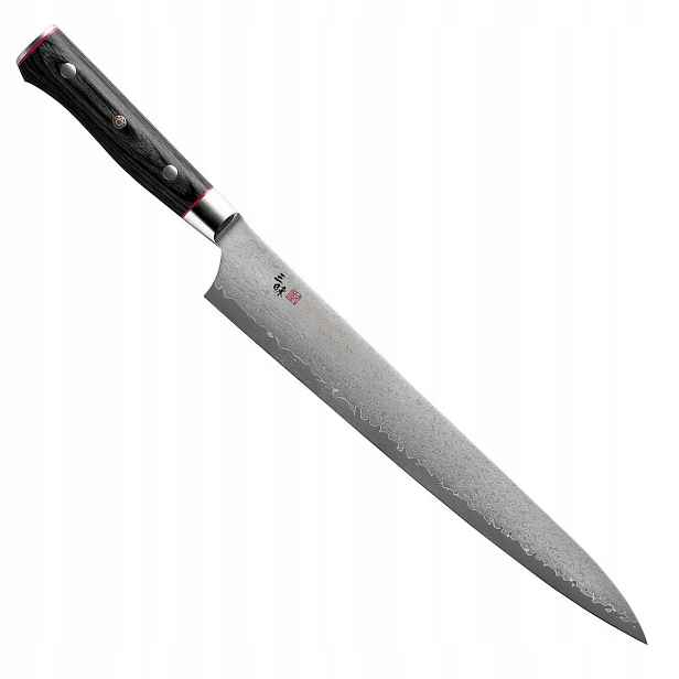 Mcusta Zanmai VG-10 Pro Zebra japonský ostrý kuchyňský Nůž Sujihiki 24 cm