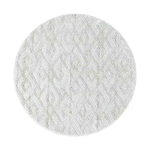 Ayyildiz Kusový koberec Pisa 4708 Cream kruh 200x200 (průměr) kruh