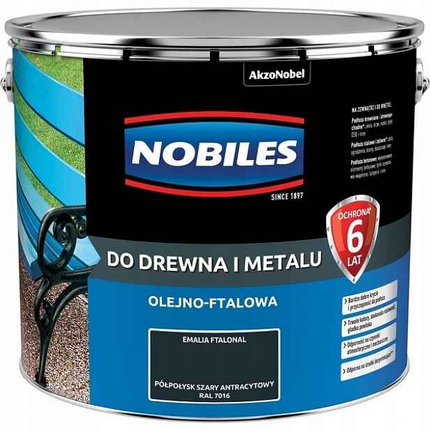 Ftalonal 10L Šedý Antracit Ral 7016 Pololesk Nobiles