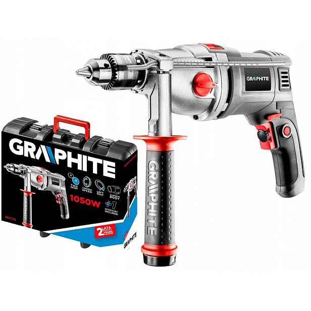 Graphite Příklepová Vrtačka Kufr 1050W 58G722