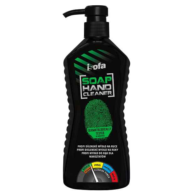 ISOFA Soap X: 550g profi dílenské tekuté mýdlo na ruce s pumpičkou (zelená)