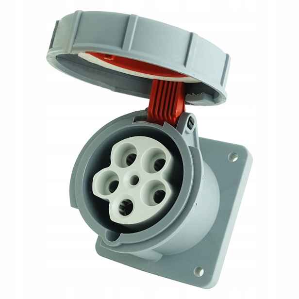 Přímá tabulová zásuvka 5P 63A 400V IP67