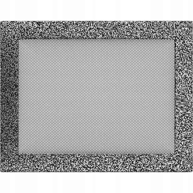 Ventilační mřížka 22x30 černo-stříbrná