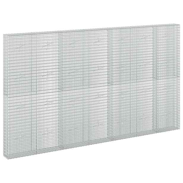 vidaXL Gabion s drátem 5 mm a síťkou 5x2,5 cm 350x20x200 cm