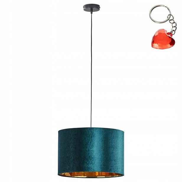 Závěsná Stropní Svítidlo Černá Převis Abažur Látky 170 cm Tercino Tk Lighting