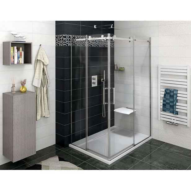 Gelco Dragon - Sprchový kout 80x90 cm, L/P varianta, čiré sklo/chrom GD4280GD4290
