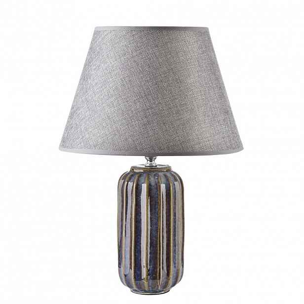 Mondex STOLNÍ LAMPA, keramika, šedá