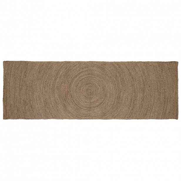 vidaXL Kusové koberce Šedá 80 x 200 cm juta