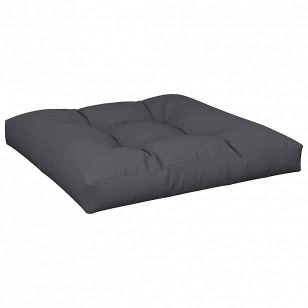 vidaXL Poduška na palety černá 70 x 70 x 12 cm textil