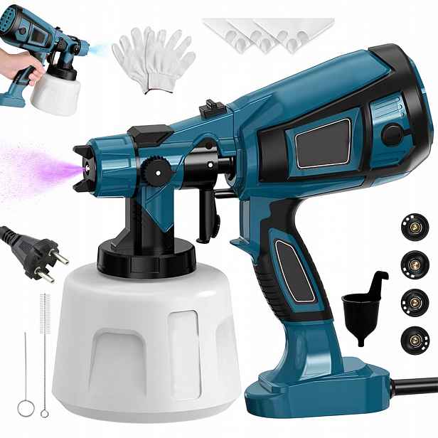 Malířská pistole pro stříkací malování Elektrický agregát 850W 1400ML