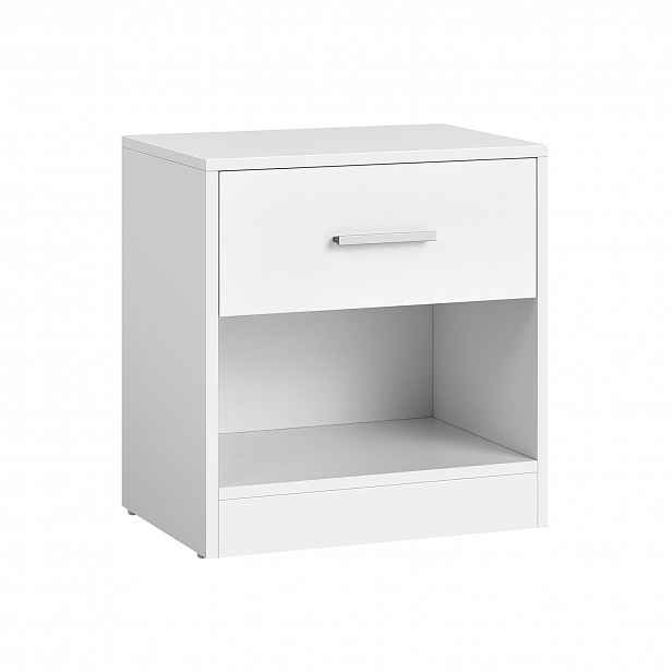 Noční stolek se zásuvkou CLARIO 39x28 cm, bílý