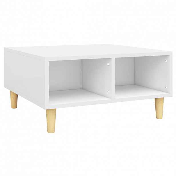 vidaXL Konferenční stolek bílý 60 x 60 x 30 cm dřevotříska