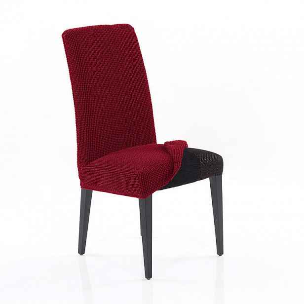 Nueva Textura decoDoma napínací potah strečový NIAGARA bordó židle s opěradlem 2 ks 40 x 40 x 55 cm