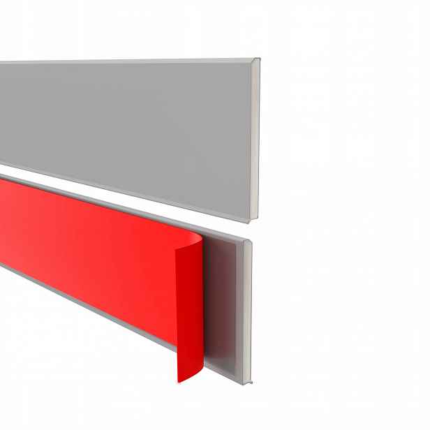 Podlahová lišta samolepicí Pvc, Premium, 100 mm x 10 m, šedá Ral 7042