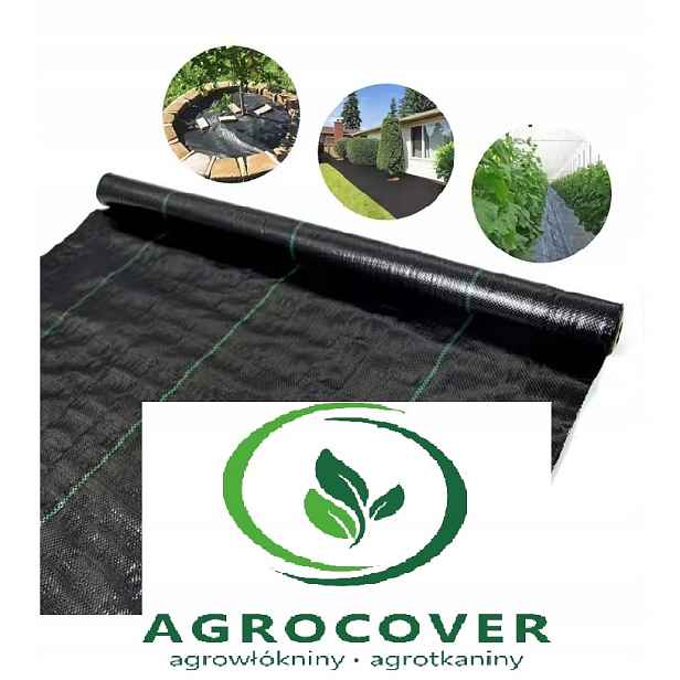 Agrotkanina 4 m široká x 10 m proti plevelům Uv Agrotextilie Silná a silná