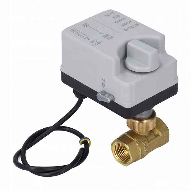 Elektrokulový Ventil S Pohonem 1/2 " 220V, pohon, průchozí ventil dn15