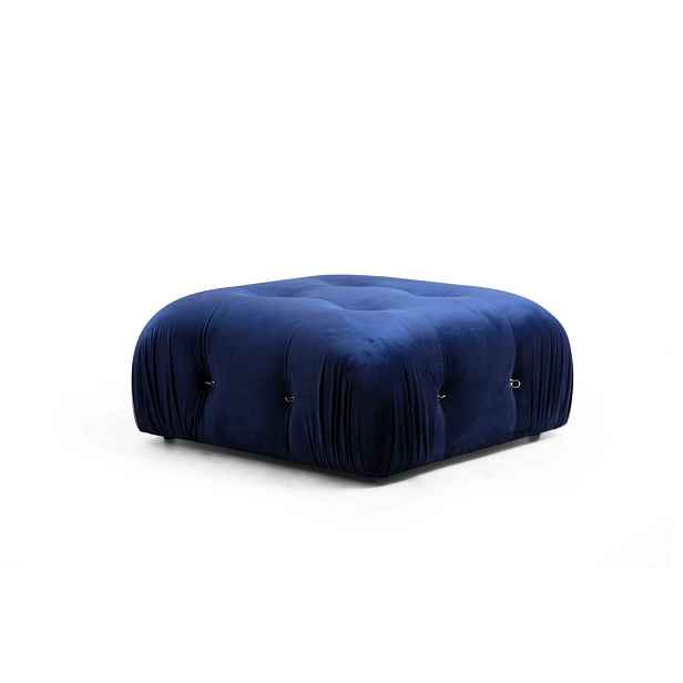 Hanah Home Taburet Bubble 95 cm samet modrý