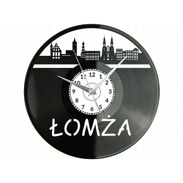 Łomża Město Polsko Nástěnné hodiny Vinylová deska Moderní Dekorativní Na
