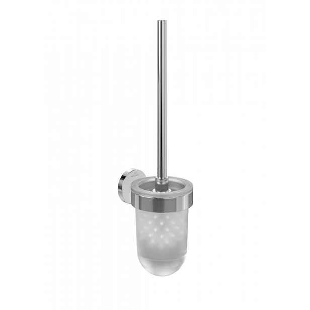 Villeroy & Boch Elements Tender - WC štětka nástěnná s držákem, sklo/chrom TVA15101600061