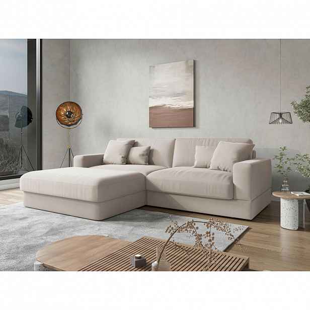 Sit & More ROHOVÁ SEDAČKA, textil, šedobéžová