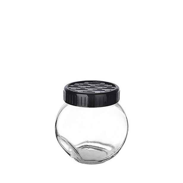 dóza 0,50l LATTICE, šroub.víko, polohovací, sklo/plast