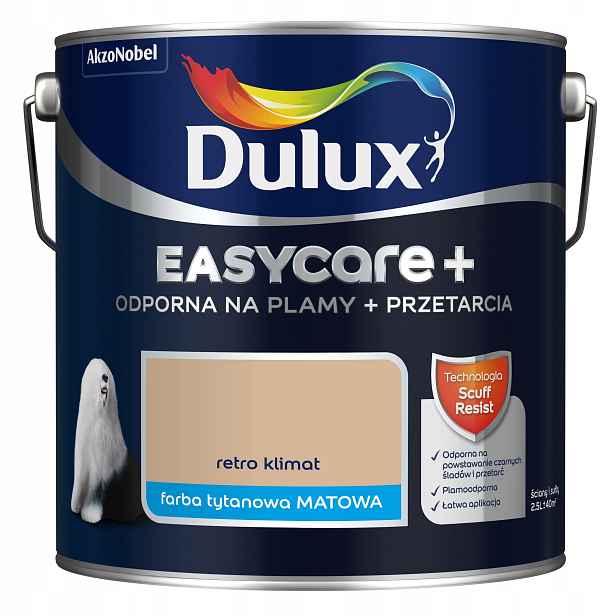 Dulux Barva Latexová Barva Easycare+ 2,5L Retro Klima