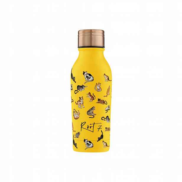 Root7 Termoláhev Funny Cats Kočky 350 ml na vodu a kávu pro děti