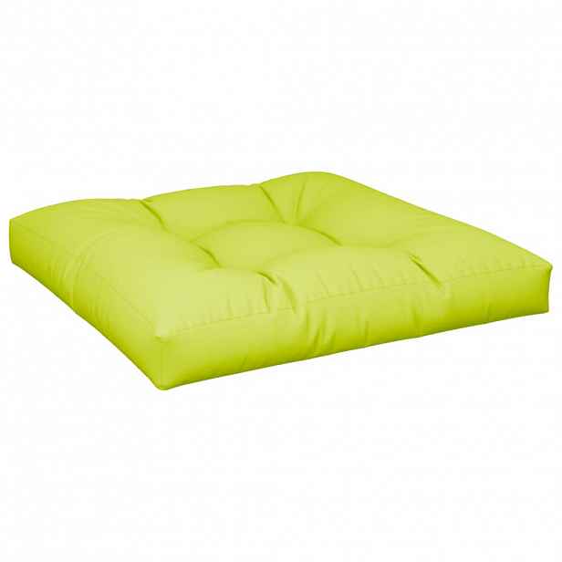 vidaXL Poduška na palety jasně zelená 70 x 70 x 12 cm textil