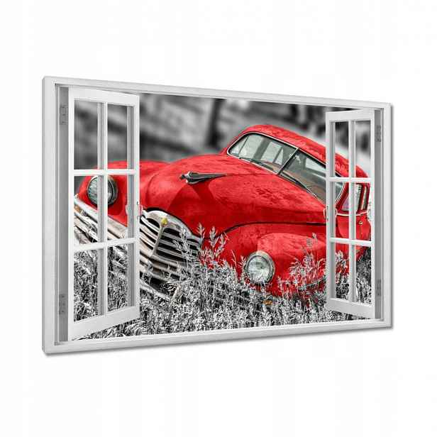 Obrazy 120x80 Červené staré auto