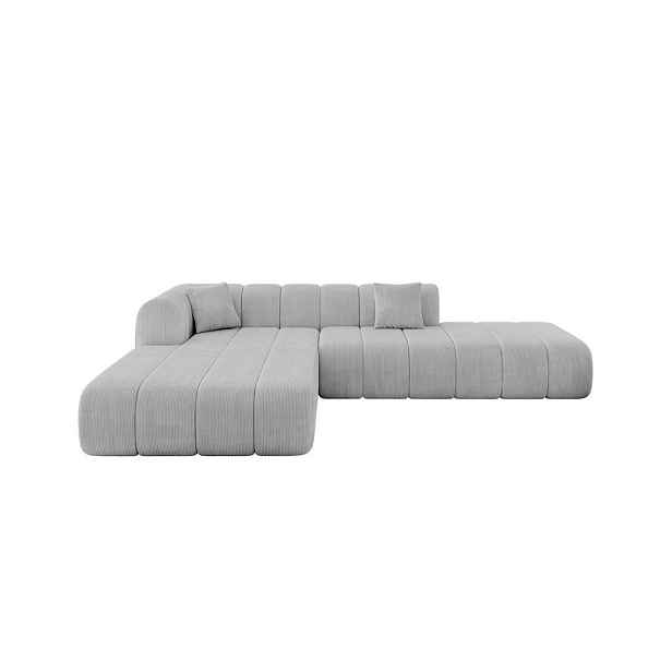 ALTDECOR ROHOVÁ SEDAČKA s otomanem, levá BILA-L 289x176x71 Šedá Manšestr