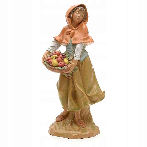 Figurka do betlému Dívka S Ovocem – pro figurky o výšce 19 Cm Fontanini