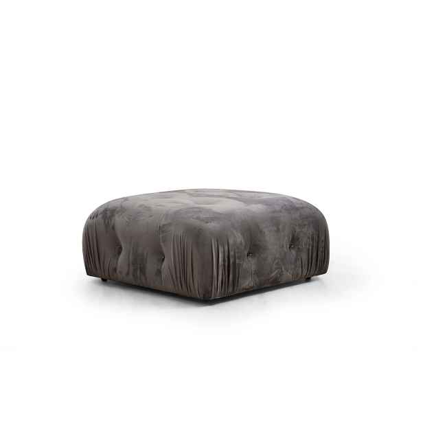 Hanah Home Taburet Bubble 95 cm samet šedý