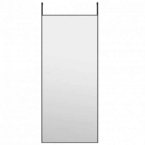 vidaXL Zrcadlo na dveře černé 40 x 100 cm sklo a hliník