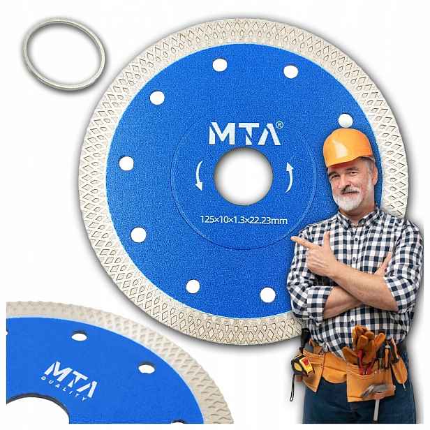 Diamantový Kotouč Pro Řezání Broušení Slinuté Dlažby Dlaždic 125 MM Mta