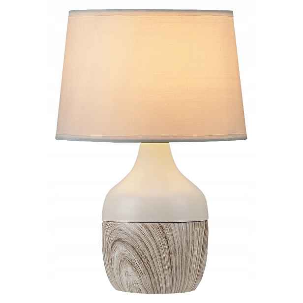 Noční lampa s abžurem béžová E14 Yvette 4370 Rabalux