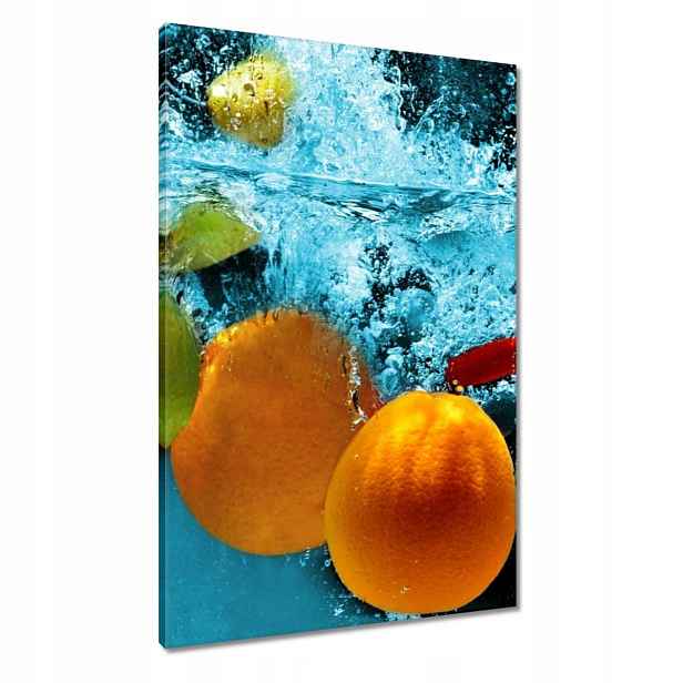 Obrazy 60x90 Modrý štěkot s ovocem
