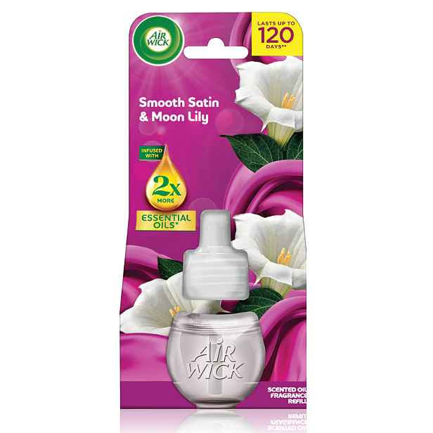 Air Wick náplň do zásuvky 19ml Jemný satén a měsíční lilie Smoot Satin&Moon Lily