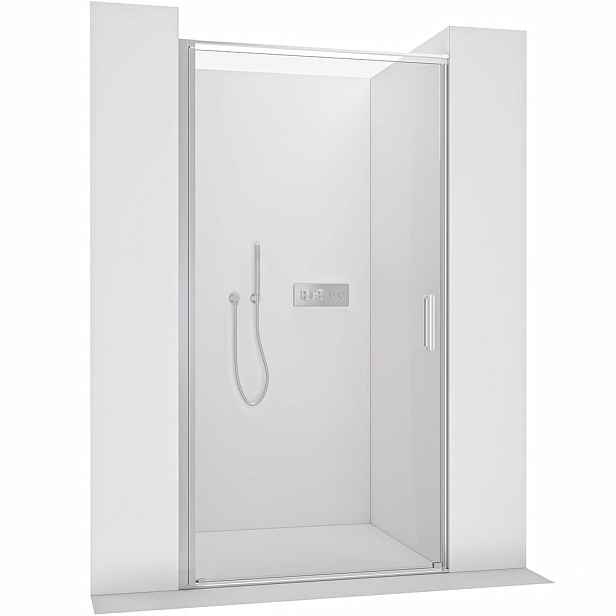 Sprchové otočné dveře Porte L/P - 8 mm - chrom, transparentní sklo - 90x195 cm