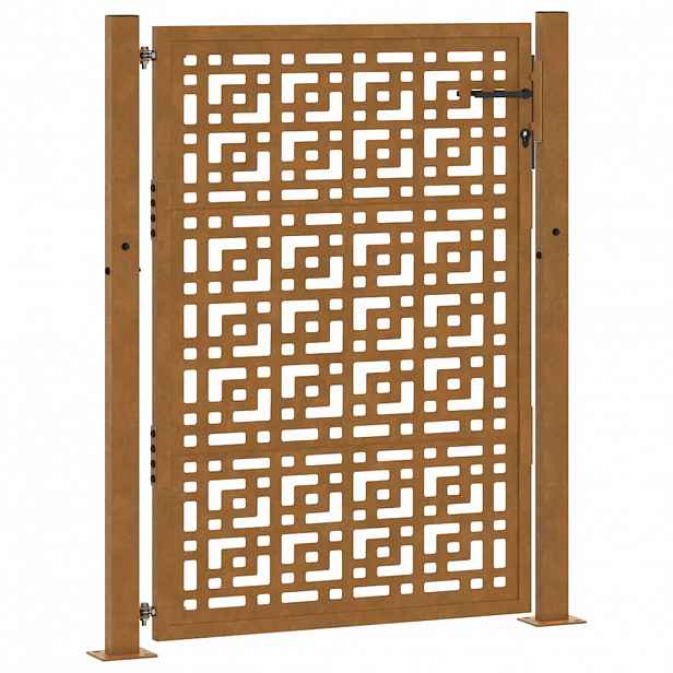 vidaXL Zahradní brána 100 x 150 cm odolná ocel s křížovým designem