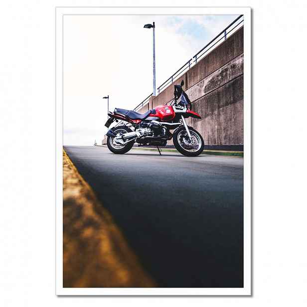 Plakáty v rámu 40x60 Červený motocykl Bmw