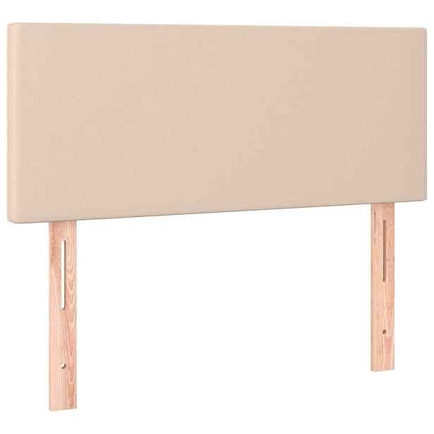 vidaXL Čelo postele cappuccino 90x5x78/88 cm umělá kůže