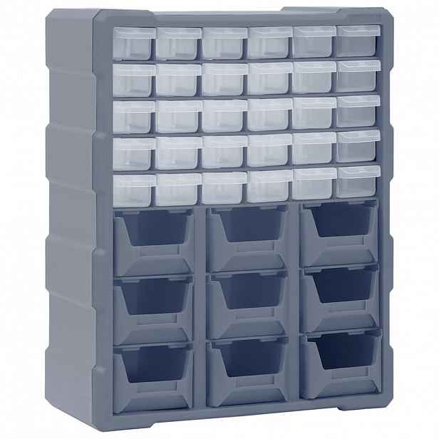 vidaXL Organizér s 39 zásuvkami 38 x 16 x 47 cm
